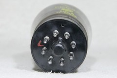 Mullard ECC32 Bottom D-Getter Smoke Glass Black Base Made in England