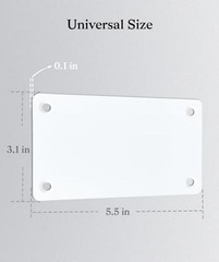 Metal Mounting Plate for Magnetic Wireless Backup Camera, White Iron Bracket