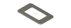 VHF Marine Radio Flush Mount Filler Plate for Uniden UM725