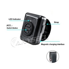 ANYSECU Zello 4G Network Radio W8 Android 8.1 GPS WIFI Mobile Phone + Earphone