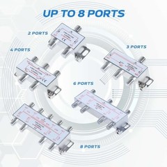 3 Way Bi-Directional 5-2300 Mhz Indoor and Outdoor Waterproof Coaxial Antenna Sp