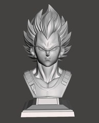 Vegeta Bust w/Stand – Dragon Ball Z Anime Gift – Gift for Gamer – Dad Gift Idea
