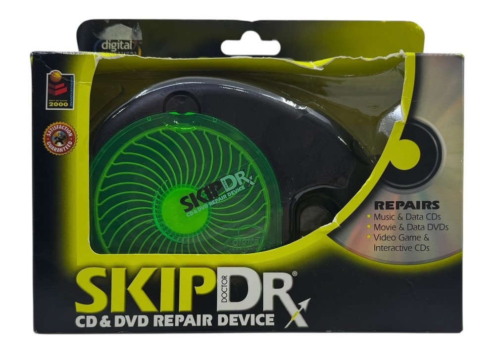 Skip Dr. Doctor CD & DVD Repair Device Digital Innovations 10108 Disc Fix