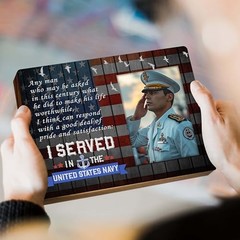 Worthwhile Life-I Served in the United States Navy, American Flat Picture