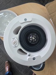 Soundtube CM400i-WH 4in COAXIAL IN-CEILING SPEAKER/90 Hz – 22 kHz/White 190 HZ