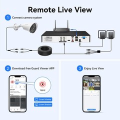 TMEZON 4IN1 1080P HD Video Outdoor CCTV Security Camera 100ft EXIR Night Vision