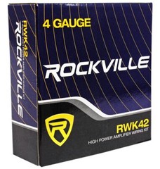 Rockville ATOM 8B 8-Channel 3500w Weather Proof Bluetooth Car Amplifier+Amp Kit