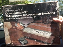 RadioShack TAD-312 Answering Machine Dual Cassette Microprocessor Remote Control