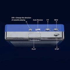 Bluetooth Stereo Audio Transfer Cassette Player Personal Cassette USB Portableg5