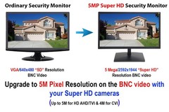 101AV 19.5″ 5MP Professional Security Monitor with HDMI & 19″ B HD, Black