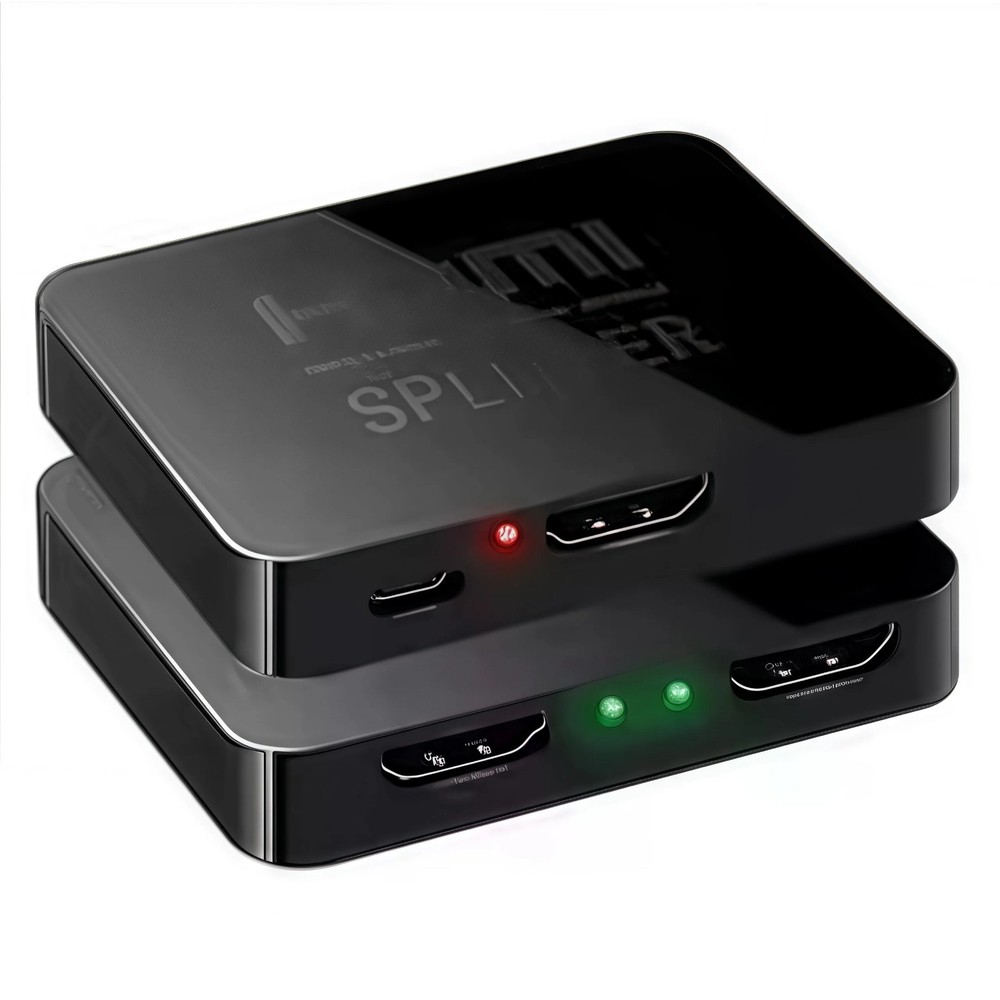 HDMI Splitter 1 In 2 Out 4K HDMI Splitter 1 To 2 Amplifier For Full HD 1080P 3D