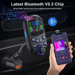 Wireless In-Car Bluetooth FM Transmitter MP3 Radio Adapter Car Kit USB Charger