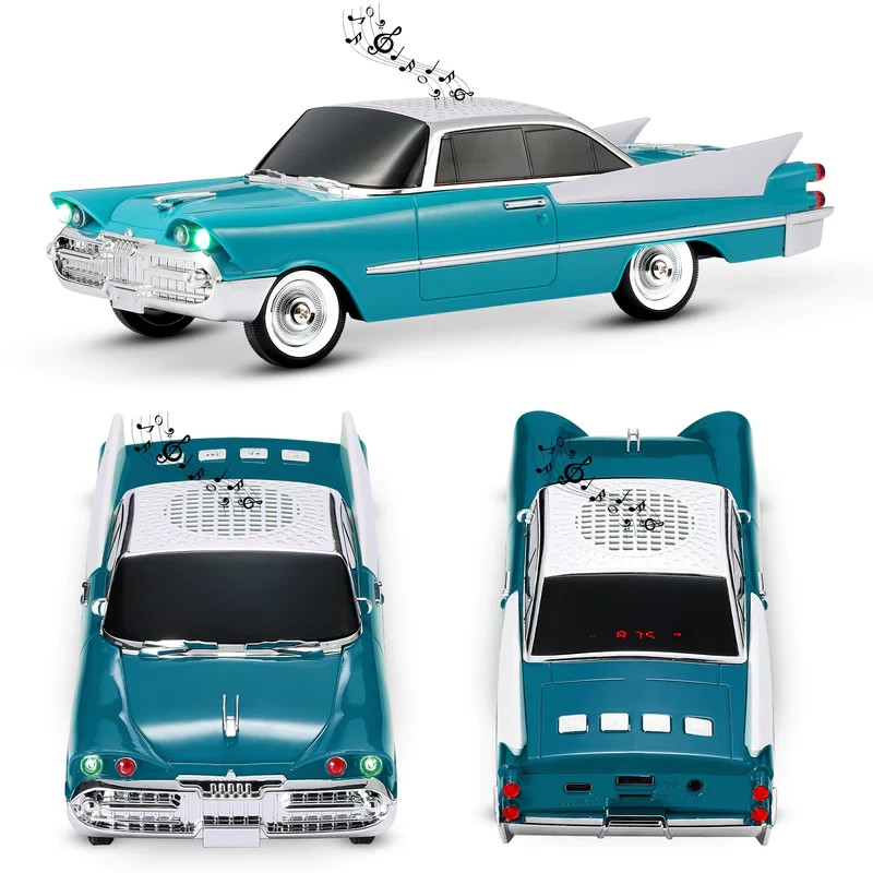 Emerald WS-1965 Car Bluetooth Portable Speaker with LED AUX USB FM Rechargeable