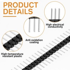 20Pcs Male Header Pin 2.54 mm 40 Breakaway Headers 0.1 inch Breakaway…