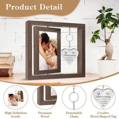 HELORAY 1 YearAnniversary Picture Frame one year anniversary gifts for men