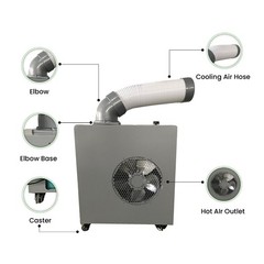 Equator 7000BTU Weatherized Outdoor Air Conditioner+Fan IP24 Casters 110V