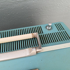 Vintage GE M500XTS Teal TV 15″ Space Age Mid Century TESTED WORKING Retro Prop