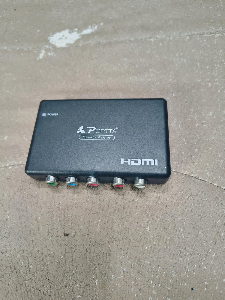 Portta N3CVTHR HDMI Converter Component YPbPr R/L Audio To HDMI Black Adapter