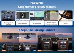 CAM+Eonon GMA12S Android 13 6+64 Car Radio GPS Sat Nav CarPlay for Chevrolet GMC
