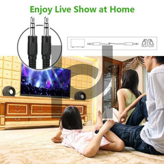 Car AUX Audio Cable 1M 3.5mm Male to Male Stereo Cord For PC iPad Speaker