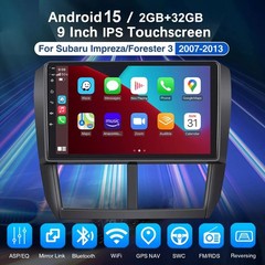 Android 15 Car Stereo Radio GPS Apple Carplay WIFI For Subaru Fores 2007-2013