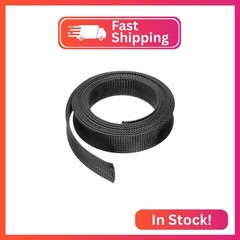 uxcell 10 Ft – 1.25 Inch Expandable Braided Cable Sleeve, PET Cable Management W