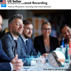 64GB Magnetic Digital Voice Recorder – 40 Hours Continuous Recording