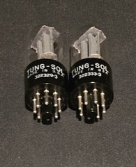 TUNG-SOL 6SN7 GT TUBE 1953 BOXED GRAY PLATES MATCHED SET NIB