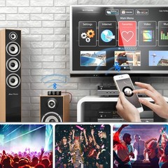 Bluetooth 5.0 Mini Stereo Amplifier 50W+50W, 2.0 Channel Audio Board, DIY Home S