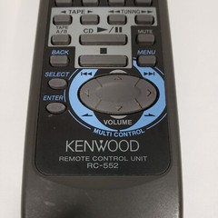 Kenwood RC-552 Remote Control Unit for Audio System Genuine OEM Tested Working