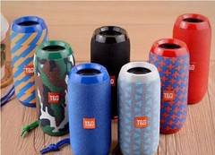 T&G TG117 Bluetooth Wireless Waterproof Portable USB/TF/FM Radio Speaker Red/Blu