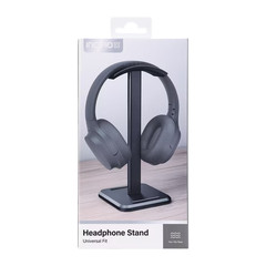 Universal Metal Headphone Stand Weighted Gaming Headset Holder Desk Organizer Bl