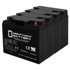 Mighty Max 4 Pack – 12V 22Ah UPS Battery Replaces 20Ah Ritar RT12200, RT 12200