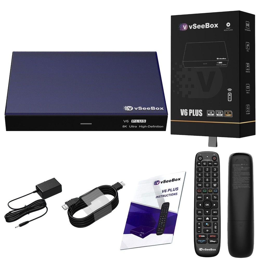 vSeeBox V6 Plus Android TV Box Newest Model Streaming Box AUTHORIZED DISTRIBUTOR