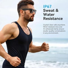 2k Smart AI Glasses for Men, Women, 8 MP Video Camera With Charging Case