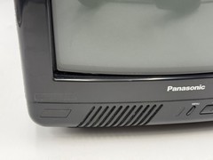 Panasonic 10″ Color CRT TV CTN-1051R Retro Gaming Tested Working Coax 1992