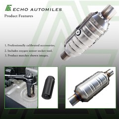 Catalytic Converter Exhaust Manifold Compatible with – 2.25 2.25 in Universal