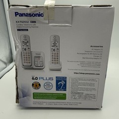 Panasonic KX-TGD532 W 2 Handset Cordless White Phone Answering Machine Blocking
