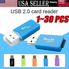 Mini USB 2.0 Micro SD TF Card Reader Adapter Plug For Laptop Phone Tablet