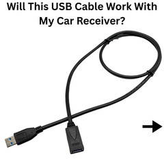 USB Extension Cable for PIONEER AVH600EX AVH-600EX Car Radio