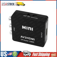 AV to HDMI Converter RCA To HDMI 1080P Mini RCA Audio Video Converter Adapter