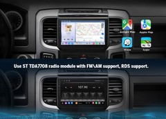 Eonon 6+64G Android 13 Radio DGRMX6S2 for RAM 1500 2013-2018 Split Screen DSP BT
