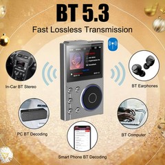 Digital HiFi MP3 Player With Bluetooth 5.3 Lossless DSD 256GB High Sound Quality