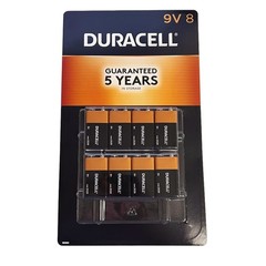 Duracell Coppertop 9V Alkaline Batteries 9 Volt – 8 Pack X 2 NEW SEALED
