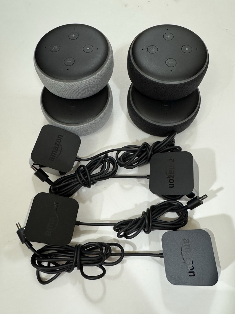 (LOT OF 4) Amazon Echo Dot (3rd Generation) Smart Speaker with Alexa