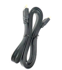 Lot of 7 VW-1 High Speed Flat HDMI Cable Black