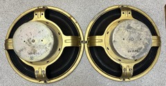 Pair 1965 Altec 414Z Speaker Drivers 16 Ohm Original Cones New Surrounds