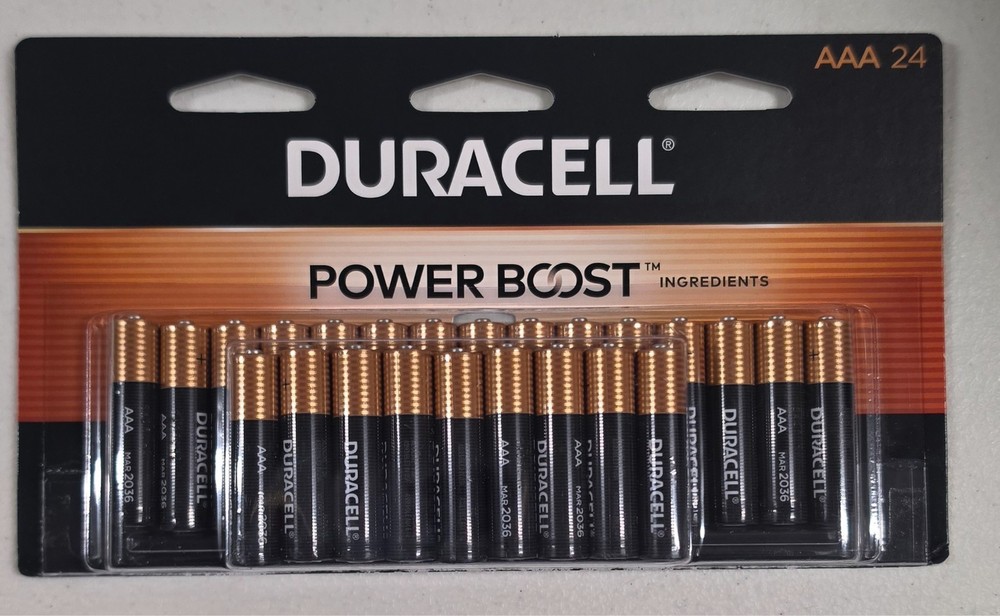 Duracell Power Booster AAA Alkaline Batteries – 24 Count New 1.5V