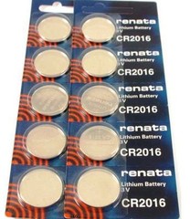 CR 2016 RENATA WATCH BATTERY (2 piece) ECR2016 FREE SHIPPING Authorized Seller