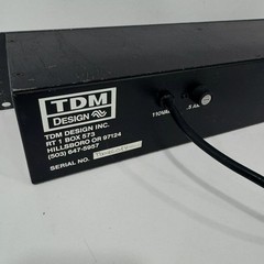 TDM 30GE-1 Mono 30 Band Graphic Equalizer -also- ASA (Advance Sound Application)